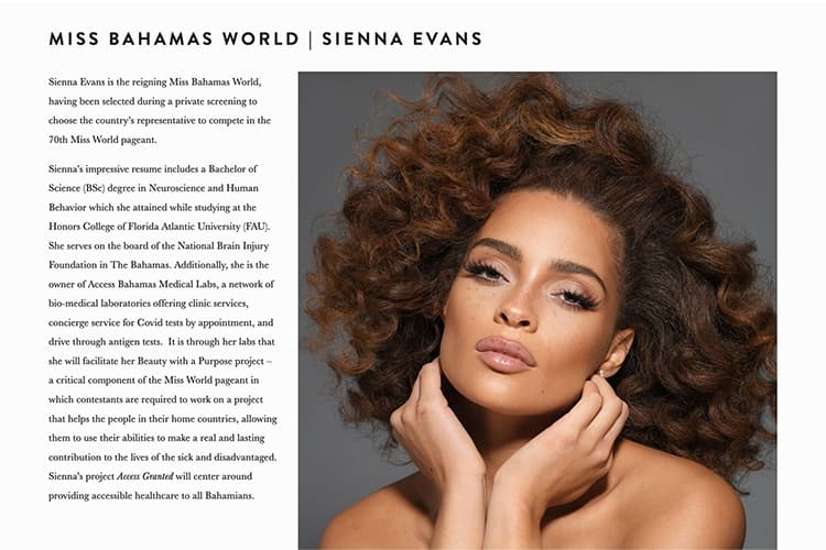 Miss Bahamas screen 2