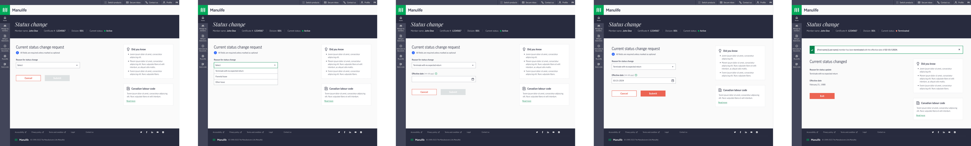Status Update (Terminate a member)