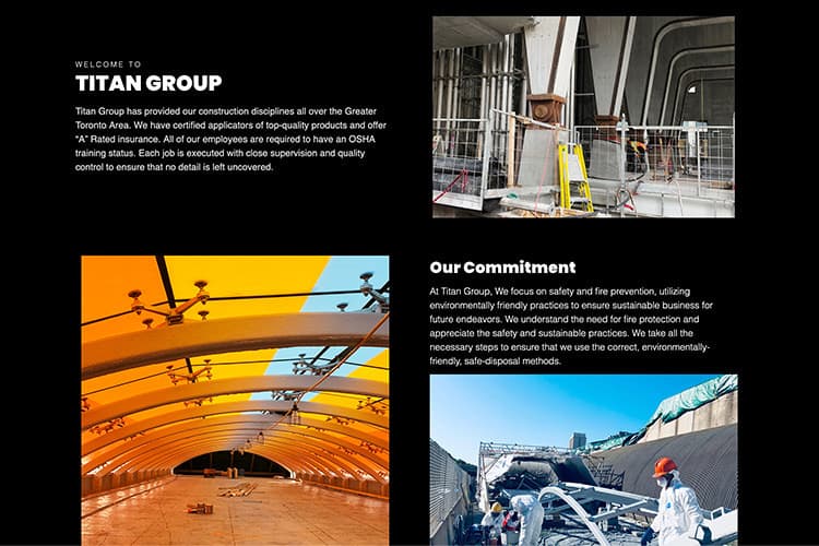 Titan Group screen 2