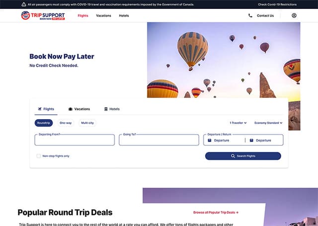 Trip Support project screen 1