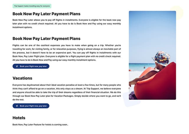 Trip Support project screen 13