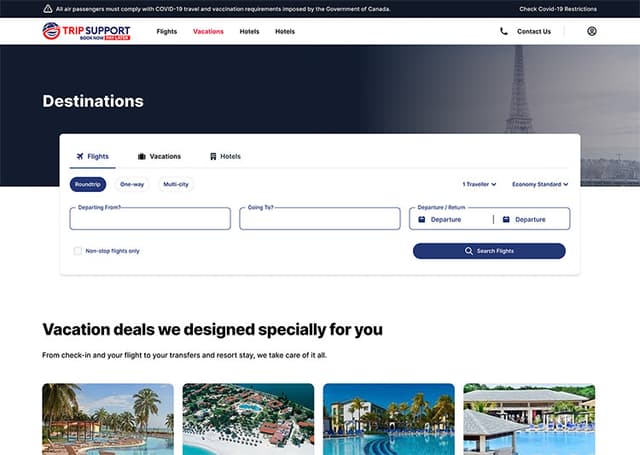 Trip Support project screen 15