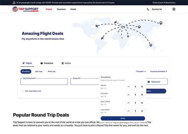 Trip Support project screen 6