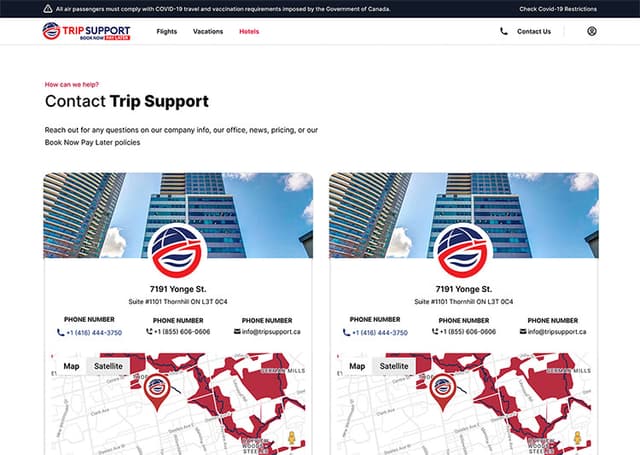 Trip Support project screen 9